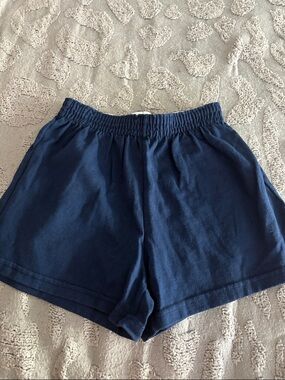 Soffe Navy Elastic-Waist Kids Shorts